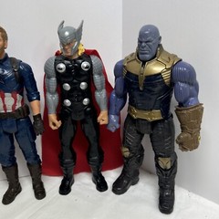 🔥Lot of 7 – Hasbro Marvel & DC 12″ Action Figures Various Years🔥