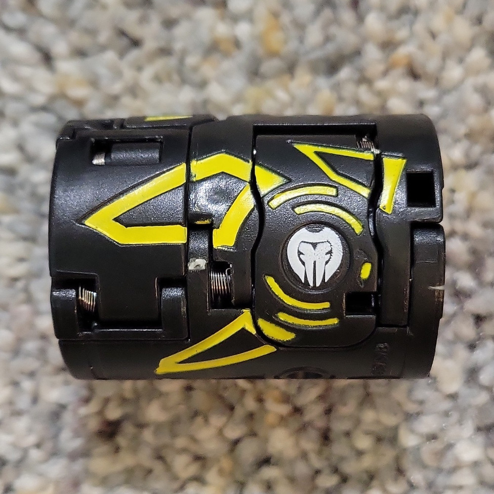 Bakugan Black & Yellow Plastic Transforming Action Figure Toy Part Lot
