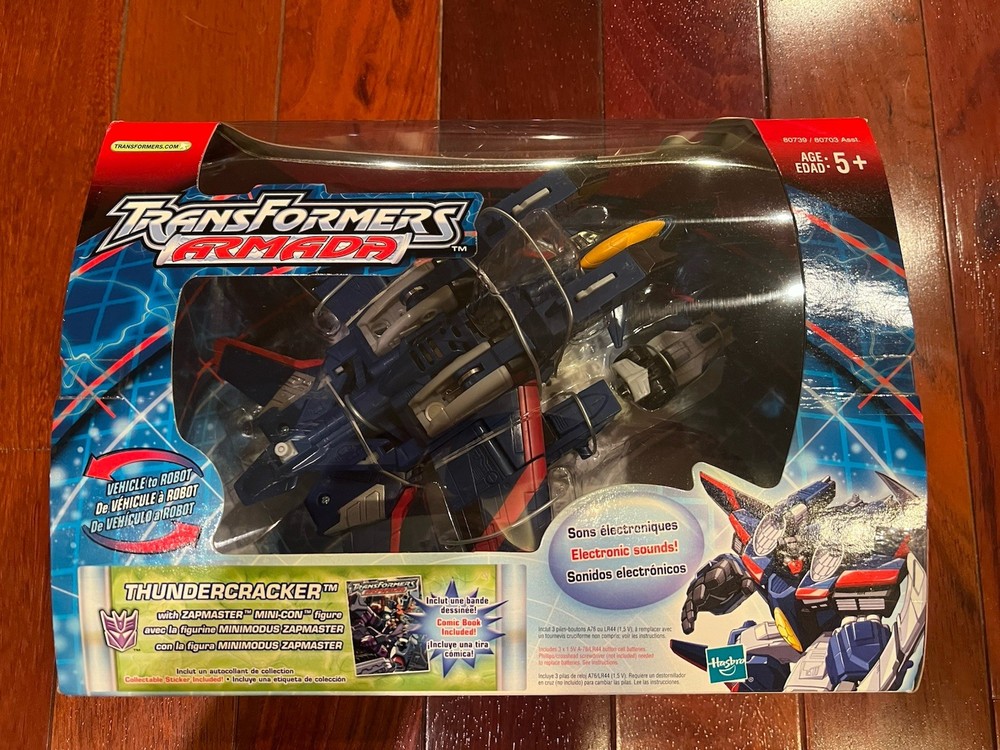 Transformers Armada Thundercracker with Zapmaster Mini-Con MISB