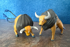TAUROS a Wild Bull Pokemon – Set of Two (different poses) – by BANDAI – NEW