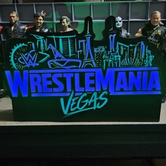WWE Mattel WrestleMania 42 Vegas Logo Sound Reactive USB Lightbox Accessory
