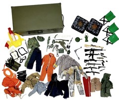 Vintage Lot of GI Joe Accessories-Weapons-Clothing-Camping-SCUBA-Foot Locker