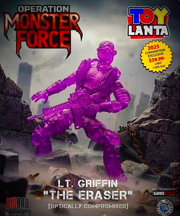 Operation Monster Force Lt Griffin Eraser Toylanta 2025 Exclusive 1/12 Figure