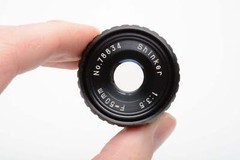 Shinker 50mm f3.5 Enlarging lens in jewel case, Mint-
