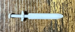 1982 MOTU Mattel HE-MAN Parts Castle Grayskull sword weapon GREY