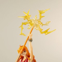 19.5cm One Piece Nami Battle Scene PVC Action Figure Collection Toy Doll Gift
