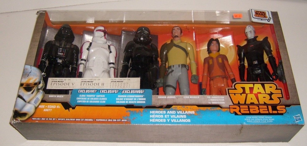 Star Wars Rebels Lot of 6 Figures Vader Ezra Kanan Shadow Stormtrooper NEW