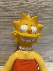 LISA SIMPSON 8″ DOLL 1990 Plush With Plastic Head Vintage Simpson Collectible