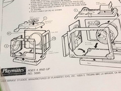 1989 TMNT Blueprint/Instructions Sewer System Lair-Detailed & Sharp-Copy