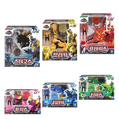 Miniforce Super Dino Power Trans Head Armorbot | T-Rex Dinosaur Robot Figure Toy