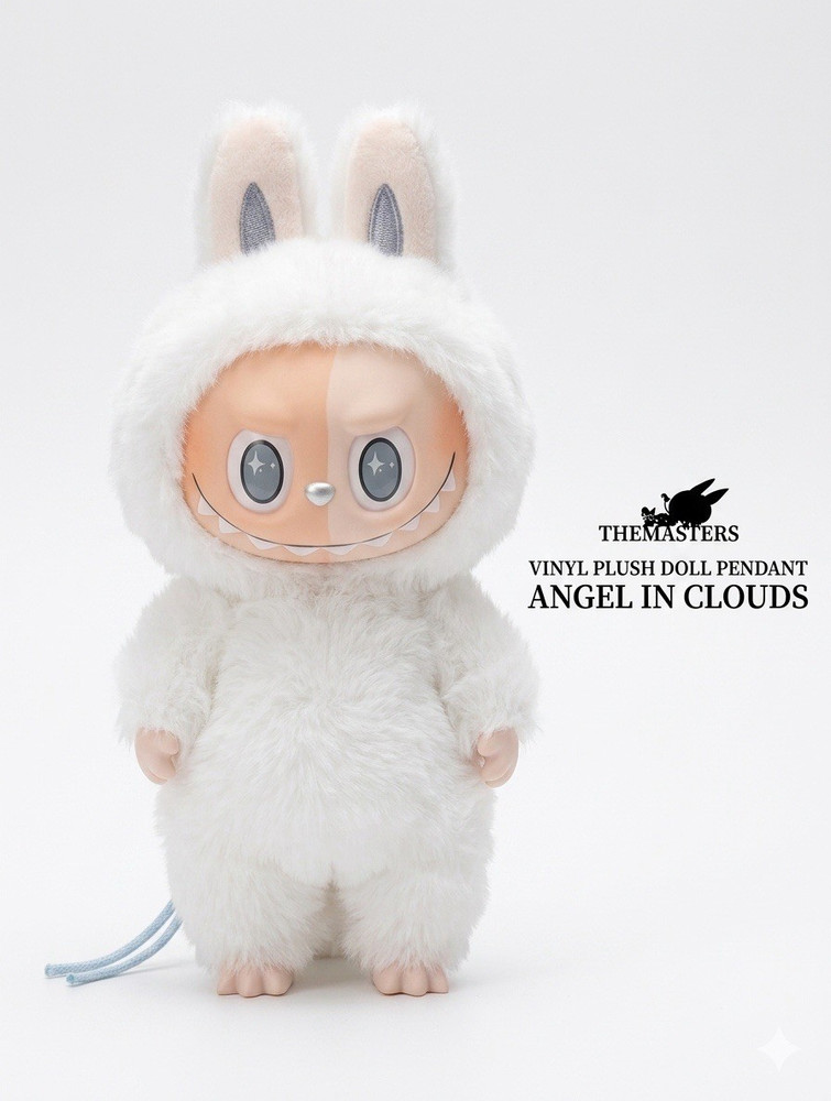 THE MONSTERS Angel in Clouds Vinyl Plush Pendant Figure White Rabbit