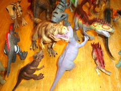 Lot of 18 Plastic Dinosaurs Blip Toys, K&M, Mojo, JMW Sales, Greenbrier Internat
