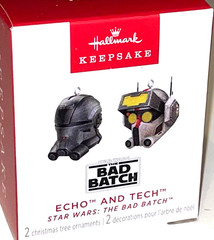 2024 STAR WARS Bad Batch Echo & Tech Hallmark Keepsake Christmas Ornaments MIB