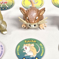 RARE Tomy Pokémon Vintage LOT of 36 Pokemon Figures w/ Matching Pogs CGSTJ 90s