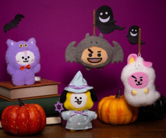 LINE FRIENDS BT21 Mascot Halloween Polyester TATA/CHIMMY/COOKY etc. JAPAN NEW