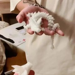 3D Printed Luminous Dragon Glow in Dark Articulated Desk Decor Kids Gift