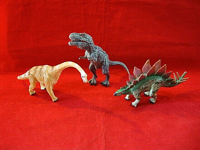 Jurassic World Toys -Jurassic Park Dinosaurs Action Figures-Set of 3 ABS Plastic
