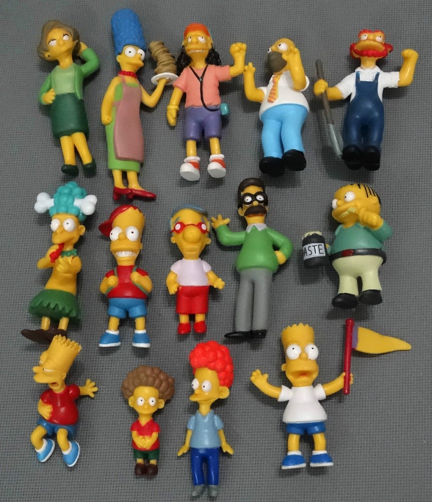 LOT OF 14 The Simpsons FIGURE 2.5″-5″ HIGH LOOSE #L9D