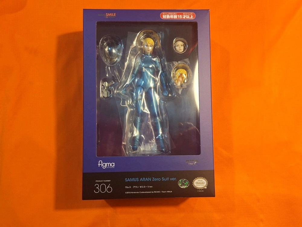 Authentic Figma Samus Aran Zero Suit ver. re-run 306 Action Figure