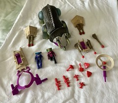 Vintage 1988 Tyco Dino-Riders RARE Triceratops Hammerhead Sidewinder LOT