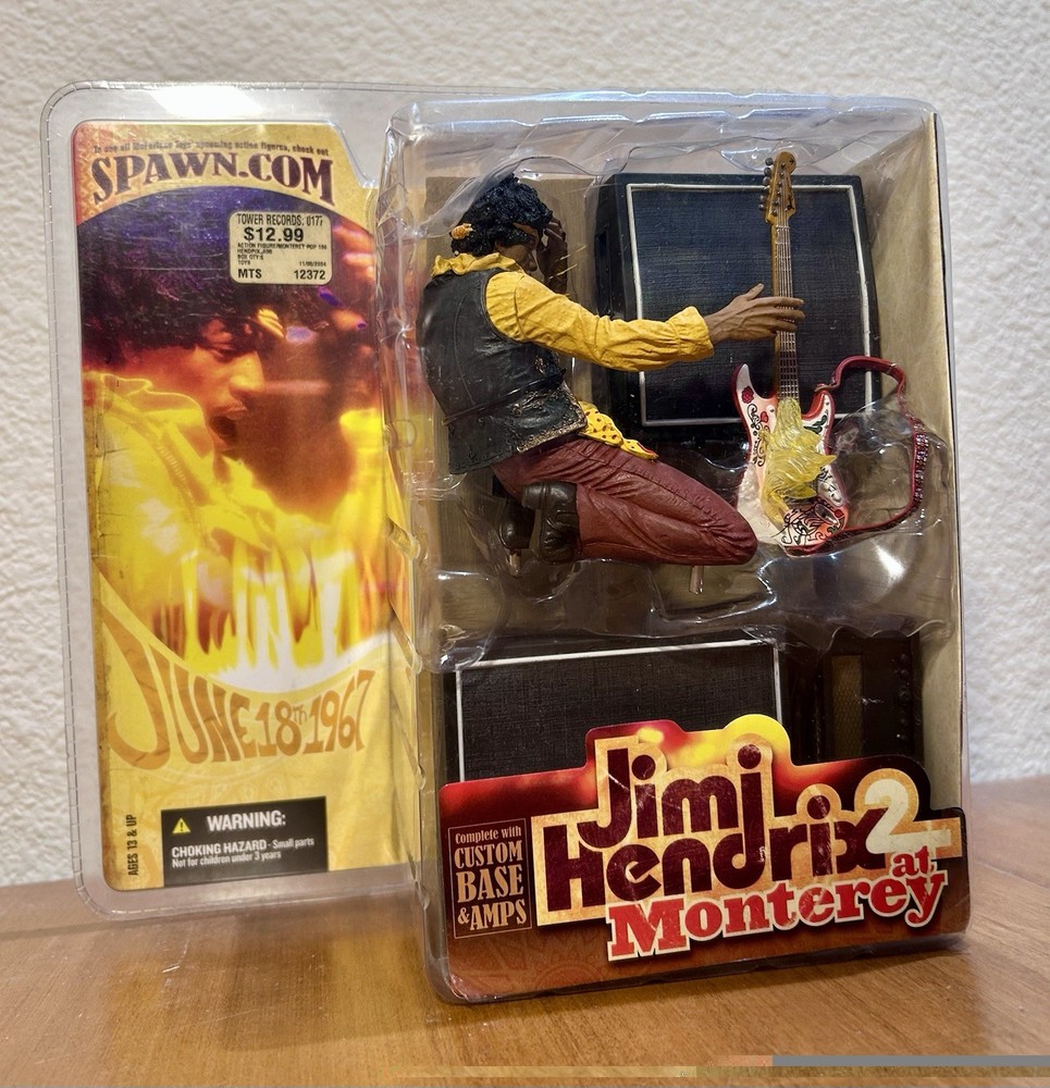 ✅Jimi Hendrix at Monterey Pop Festival Action Figure (McFarlane Toys) New Sealed