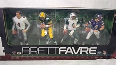 Mcfarlane NFL Brett Favre Chase CL Through The Years 4 Pack Packers, Variant Lot