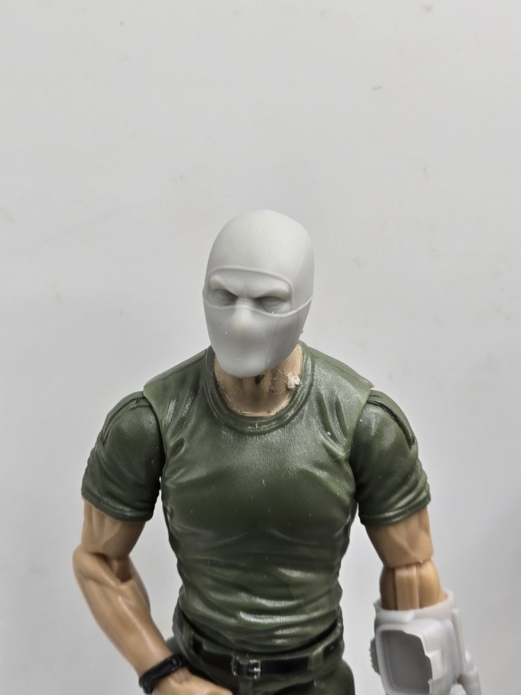 3d Printed SNAKE TROOPER HEAD 1:18 3 3/4″ GI Joe 25th Anniversary B113
