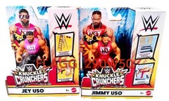 WWE Knuckle Crunchers Series 9 JEY & JIMMY USO Figures & Accessories **READ*