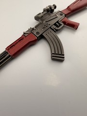 1/12 Scale Alloy AKM Ak47 Gun Assault Rifle Model for 6″ Action Figure Body
