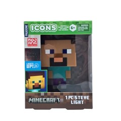 Minecraft Steve Figure Paladone Icon Series 001 LED Light Collectible