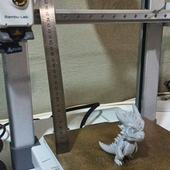 Frostbound Whelp Baby Dragon 3D Printed Figurine Wingless Ice Drake PLA