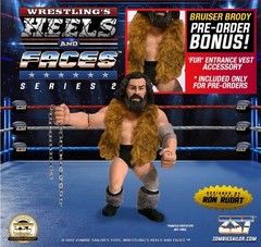 Bruiser Brody Rare Pre-Order Varient w/Fur Vest & Chain New In Package By ZST