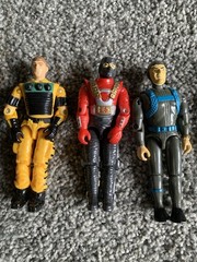 1980’s Lot Of 12 Full Figures 2 For Parts. Lanyard Cobra Light Foot, Skidmark