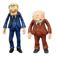 The Muppets STATLER and WALDORF Action Figures w/Balcony Diamond Select Disney