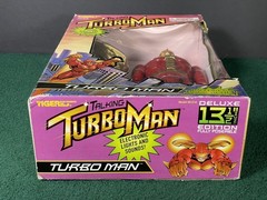 Original 1996 Talking TURBOMAN action figure, Jingle All The Way Schwarzenegger