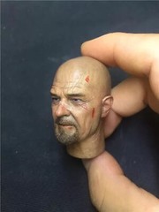 1/6 Scale Wounded Bryan Cranston Mr. White Head Carving Sculpt Model Toys