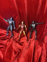 Marvel Legends Iron Man movie Figure Lot 6 Inch 2008 2002 Stealth Spiderman Dark