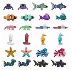 Fisch Pack (1 RANDOM Figure & DLC Included!) Microfigures Collect Them All!