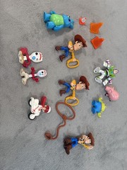 Lot Of Disney Toy Story 4 Movie Character Figures Cake Toppers Buzz Woody, Pig