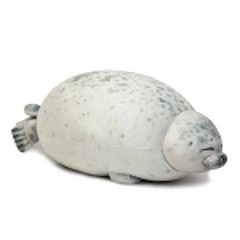 Cute Chubby Seal Plush Pillow 3D Stuffed Sea Lion Doll Sleeping Cushion Toy Gift