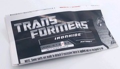 Transformers Ironhide HFTD Deluxe Class With Instructions