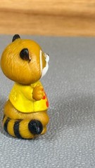 Vintage 1980 Shirt Tales Rick Raccoon LJN 2in PVC Figure Made in Macao