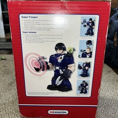 VERY RARE 90s Vintage Kidconnection Super Trooper Walking/Talking Toy Damage Box