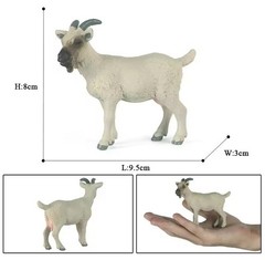 Goat Toy Action Figure Small Animal Figurine Doll Gift for Kids