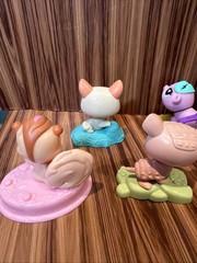 McDonald’s Littlest Pet Shop Happy Meal Toy Lot of 4 Pets w/ Bases Accessories