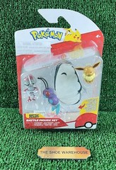Jazwares Pokemon Battle Action Figure Set Butterfree Eevee Pawniard 3-Pack NEW