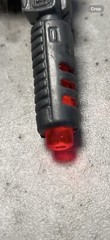 Sonic Man Robot Cop Light Gray Laser Gun Weapon 1990 Original Accessory WORKS!!!