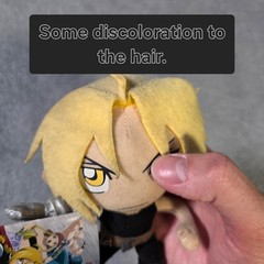 Fullmetal Alchemist Unisex OS Plush Yellow Signed Edward Elric Voice Actor Tag