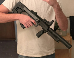 Halo 2 SMG M7/Caseless Submachine Gun 1:1 Prop Cosplay