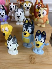 Bluey Friends Family 2.5-3″ Poseable Dog Figures Ludo Studio 23 Pc Lot Bike